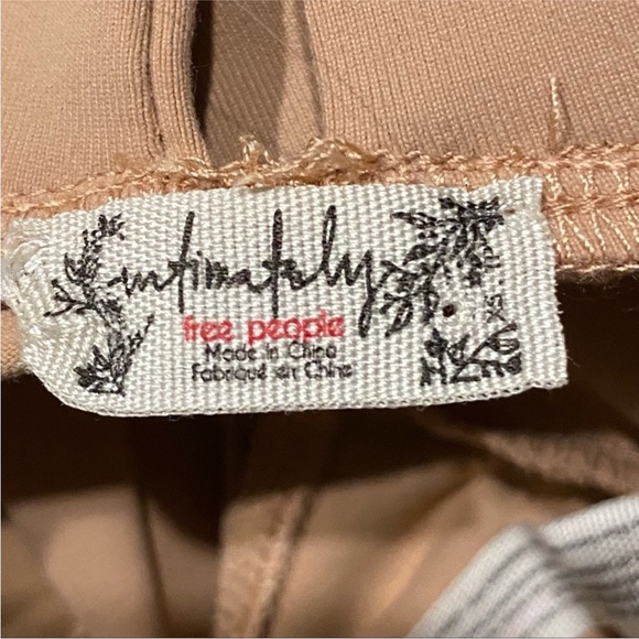 Free People Intimately Tan Sleeveless Cross-Back Bodysuit Size XS - Picture 12 of 13